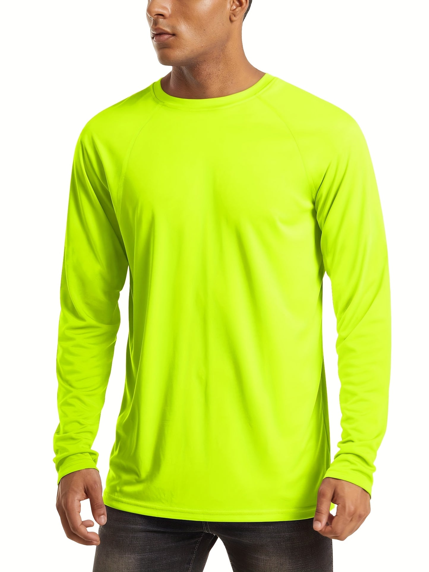 CRYSULLY Men's UPF 50 Plus Long Sleeve Breathable Tees