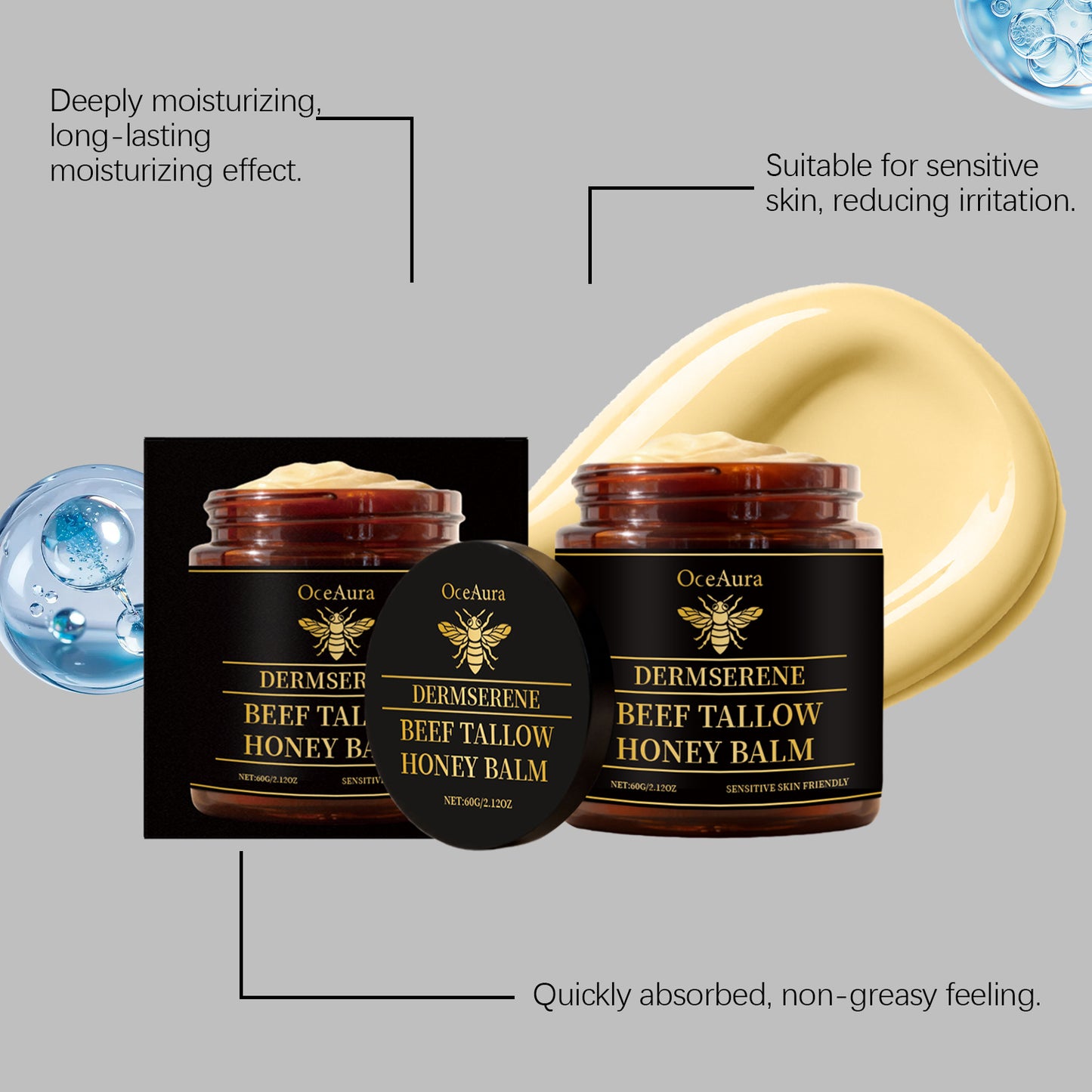 OCEAURA Hyaluronic Acid Moisturizing Cream For All Skin Types